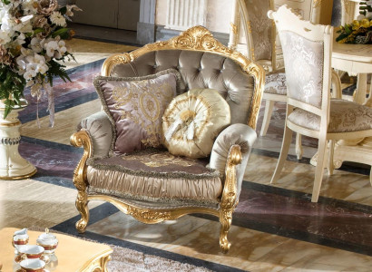 Möbel Stühle Neu Art déco Design Sessel Textil Wohnzimmer Lounge Luxus Design